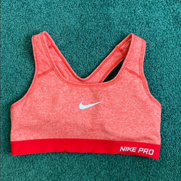 Nike Other - Nike Pro Sports Bra heather crimson Red